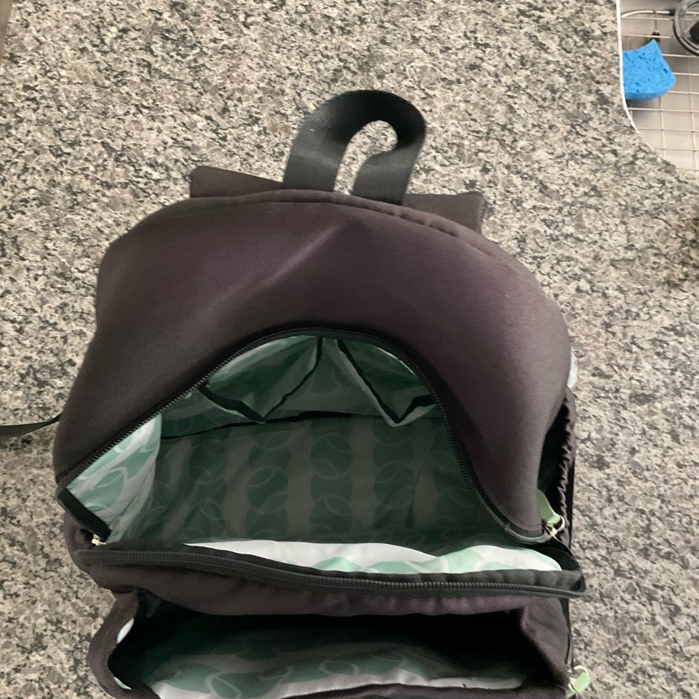 Ame and Lulu Game Time Tennis Backpack Black/Mint - Picture 7 of 8
